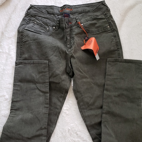 Worn Jeans Denim - Worn  Olive 5-Faux Pocket Stretch Leggings- 6(28)